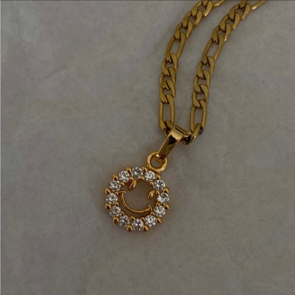 Bloomingdale's Fine Collection Diamond Smiley Face Pendant Necklace in 14K Yellow Gold, 0.10 tcw